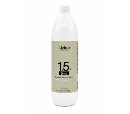 Окисник для тонування 1,5% 3DeLuxe Professional Cream Developer Tone on Tone, 1000 мл.