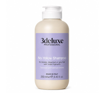Шампунь для нейтрализации желтизны 3DeLuxe Professional No Yellow Shampoo, 250 мл., 1000 мл