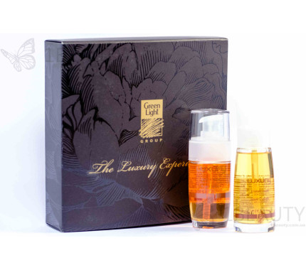 Набір Luxury Hair Care: Сироватка з олією плодів Аргана + Рідкі кристали з олією насіння льону