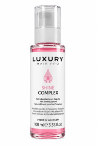 Luxury Hair Pro Shine Complex – Незмивний еліксир для відновлення та блиску волосся, 100 мл Luxury Hair Pro Shine Complex – Незмивний еліксир для відновлення та блиску волосся, 100 мл