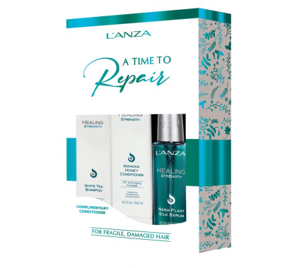 Набор Lanza  Healing Strength Holiday Trio Box 2020 (sh/300ml + cond/250ml + serum/100ml)