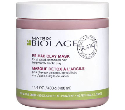 Маска для волосся Matrix Biolage RAW Re-Hab Clay Mask, 400 мл