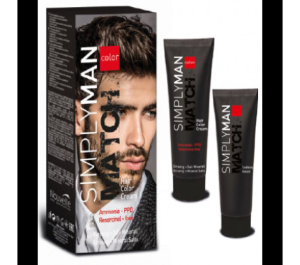 Крем-краска для мужских волос Nouvelle Simply Man Hair Color Cream, 40 + 40 мл