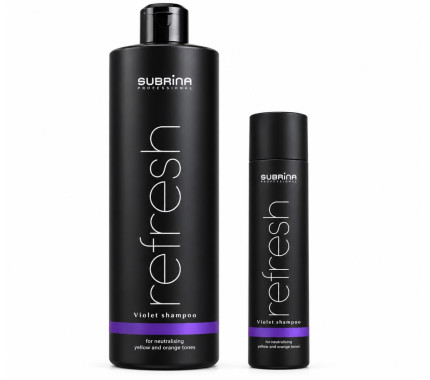 Антижелтый шампунь Subrina Professional Refresh Violet Shampoo 250 мл, 1000 мл