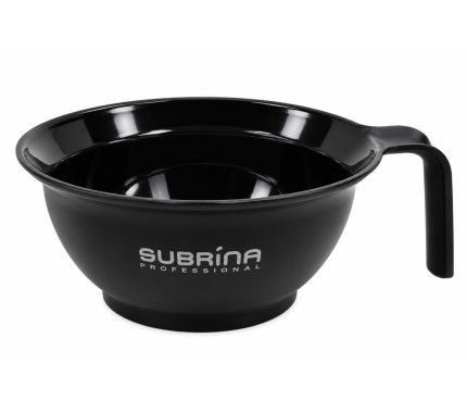 Мисочка черная для смешивания красок Subrina Professional