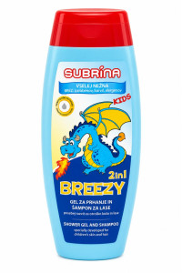 Subrina Kids Breezy 2 в 1 – гель для душу та шампунь, 250 мл