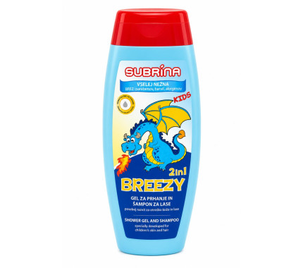 Subrina Kids Breezy 2 в 1 – гель для душа и шампунь, 250 мл