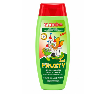 Subrina Kids Fruity 2 в 1 – гель для душа и шампунь, 250 мл Subrina Kids Fruity 2 в 1 – гель для душа и шампунь, 250 мл
