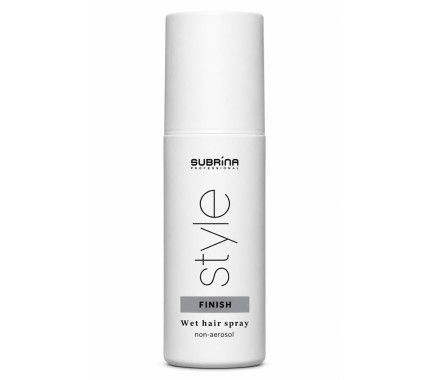 Subrina Professional Finish Wet Hair Spray – жидкий лак для обеспечения стойкой прически, 150 мл