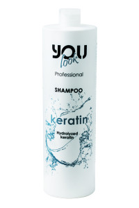 Шампунь з кератином для тонкого та ламкого волосся You Look Professional Hydrolyzed Keratin Shampoo 250 мл, 1000 мл