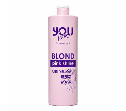 Маска для сохранения цвета и нейтрализации желто-оранжевых оттенков You look Professional Pink Shine 250 мл, 1000 мл