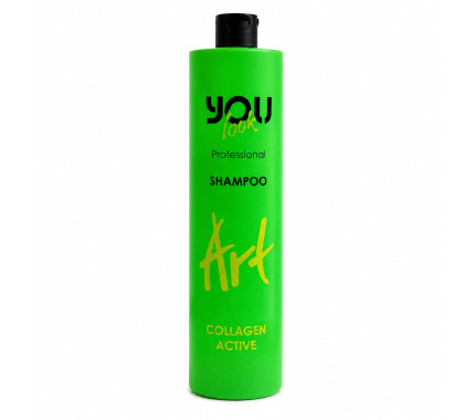 Шампунь для поврежденных волос You Look Professional ART Collagen Active Shampoo 1000 мл.
