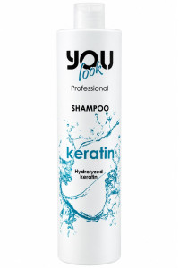 Шампунь с кератином для тонких и ломких волос You Look Professional Hydrolyzed Keratin Shampoo 250 мл, 1000 мл