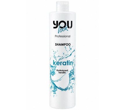 Шампунь с кератином для тонких и ломких волос You Look Professional Hydrolyzed Keratin Shampoo 250 мл, 1000 мл