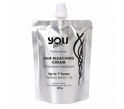 Осветляющие сливки до 7 тонов You Look Professional Hair Bleaching Cream 250 г.
