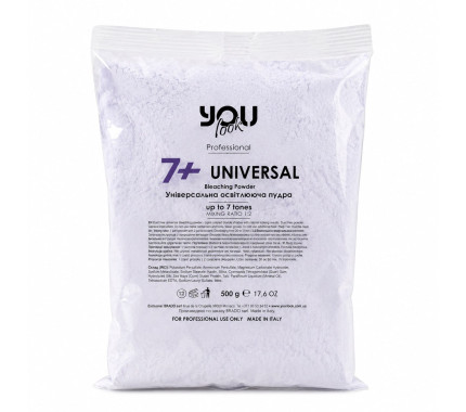 Пудра осветляющая до 7+ тонов фиолетовая You Look Professional Universal Bleaching Powder 500 г