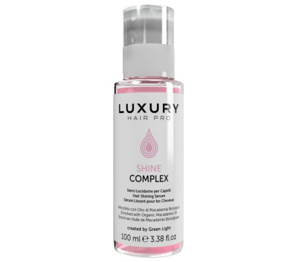 Luxury Hair Pro Shine Complex – Несмываемый эликсир для восстановления и блеска волос, 100 мл Luxury Hair Pro Shine Complex – Несмываемый эликсир для восстановления и блеска волос, 100 мл
