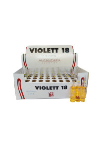 Alcantara Violett-18 Brushing - Ампулы для укладки и блеска волос, 18 мл