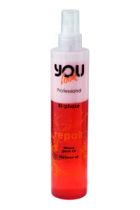 Спрей-кондиціонер двофазний для сухого та пошкодженого волосся You Look Professional Bi-Phase Repair Spray Conditioner 250 мл., 400 мл.