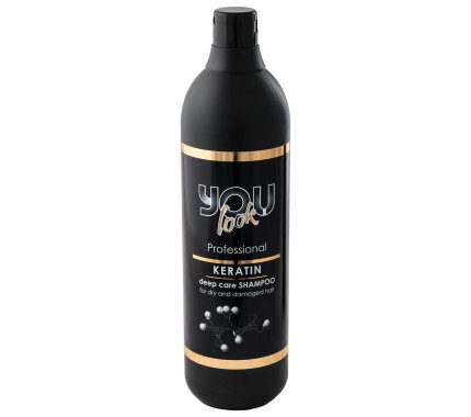 Шампунь з кератином для сухого та пошкодженого волосся You Look Professional Keratin Deep Care 1000 мл.