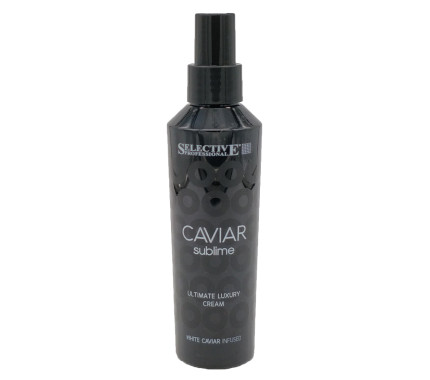 Крем-флюид несмываемый глубокой реконструкции для всех типов волос Selective Professional Caviar Sublime Ultimate Luxury Leave In Cream, 150 мл