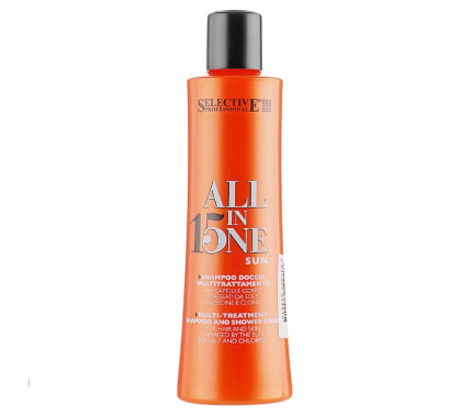 Шампунь для всех типов волос с дополнительной защитой от солнца Selective Professional All In One Sun Shampoo, 250 мл